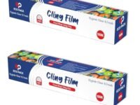 EcoPack Eco Friendly Cling Bio Wrap (Biodegradable Cling Film Wrap) 100m (Pack of 2 =200)