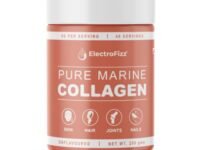 ElectroFizz Pure Marine Collagen Unflavored Powder, Healthy Skin, Hair & Nails, Bones & Joint Support, Keto & Paleo Friendly, Sugar Free, Gluten Free (200 Gm)