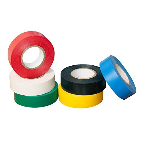 Epic - Self Adhesive PVC Electrical Insulation Tape (Pack of 6, Multicolour (All Colour))