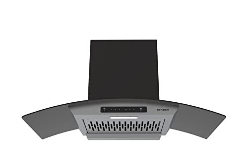 Faber 90 Cm 1200 M3/Hr, Autoclean Chimney, Filterless, 8Yr On Motor, 2Yr Comprehensive Warranty, Italian Design - Made In India (Hood Venice In HC SC FL LG 90, Touch & Gesture Control, Light Grey)