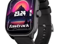 Fastrack Limitless Fs2 Pro Smartwatch|1.96" Super Amoled Arched Display with Functional Crown&Resolution of 410X502|Singlesync Bt Calling|Nitrofast Charging|110+ Sports Modes|200+ Watchfaces,Black