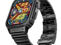 Fire-Boltt Maverick Smartwatch 51.308mm (2.02 inch) IPS Display, Luxury Stainless Steel Look, 320x385 Pixel Resolution, Bluetooth Calling, Voice Assistant (Black)