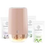 GOODMELTS Matt Pink Wax Melting Starter Kit - Aromatherapy Aroma Diffuser with 1 Wax Warmer & 3 Scented Soy Wax Melts (240+ Hours Scent Time) - Safe, Smoke-Free, Natural Fragrance for Home & Bedrooms
