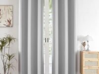HOMEMONDE Door Curtains 7 Feet Single Pcs Solid 63% Blackout Decorative for Living Room, Bedroom, Office 1 Piece Curtain