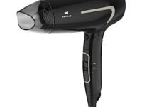 Havells 1600W Unisex Foldable Hair Dryer|3 Heat Settings (Hot/Warm/Cold) With Cool Shot|Heat Balance Technology|Midnight Black|Perfect Blow Dry Companion For Effortless Styling (Hd3181)-1600 Watts