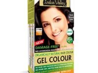 INDUS VALLEY Damage Free Natural Gel Hair Colour for Women | Ammonia & PPD Free Organic Hair Colour with 100% Grey Coverage, Long Lasting Conditioning Hair Color | Dark Brown 3.00-220 ml