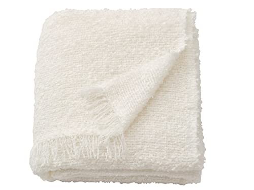 Ikea Evali Throw, off-white130x170 cm (51x67 ), 40% lyocell, 39% acrylic, 21 % polyester