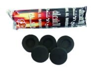 InfinitAu Charcoal Tablets for Burning Dhoop / Frankincense, Pack of 2 Rolls (20 Tablets/Disk)