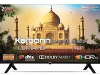 Karbonn 109 cm (43 inches) Karnival Series 4K Ultra HD Smart Android IPS LED TV KJS43ASUHD (Black)