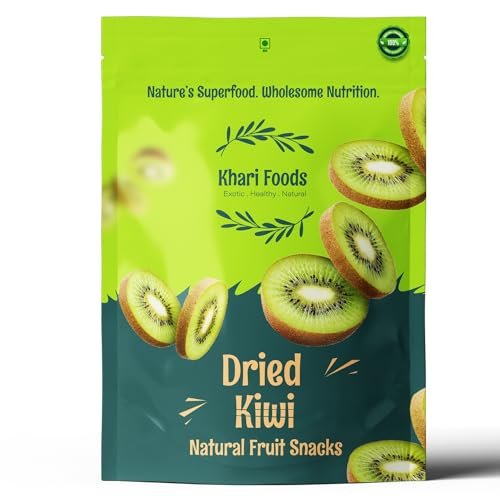 Khari Foods Premium Dried Kiwi 200g, Natural Fruit Snacks, High Fibre, Energy Booster, Naturally Dehydrated, Wholesome Nutrition