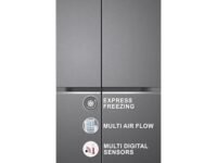 LG 655 L Frost-Free Smart Inverter Double Door Side-By-Side Refrigerator (2023 Model, GL-B257HDSY, Dazzle Steel, Express Freeze | Multi Air-Flow)