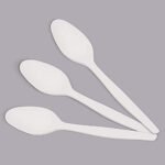 MUIB® Corn Starch Disposable Spoons Biodegradable Spoon (50)