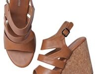 Marc Loire Women's High Heel Fashion Sandal Wedges for Casual, Outdoor, Party and Holidays