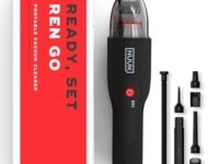 NUUK REN GO Cordless Car and Home Vacuum Cleaner | 2X More Suction, 11000 PA | 4-in-1 Functions with Air Blowing | 7 Attachments+Storage Bag | Dual Filtration with HEPA | BLDC Motor | 2 Suction Modes
