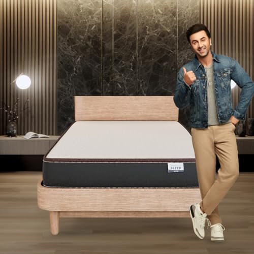 Nilkamal SLEEP Lite Dual Comfort Mattress, Soft and Firm Sides to Provide Plush Feel on one Side and Support on Other, Superior PU Foam Mattress (75X36X5, Single)