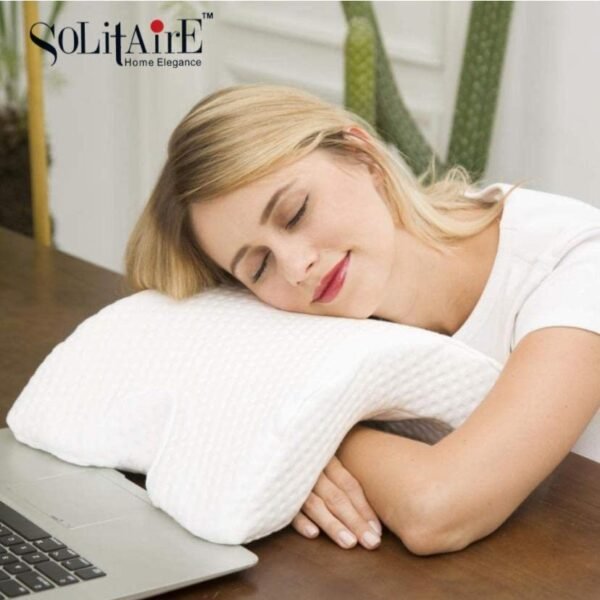 PLEDGE CREATIONS Solitaire Memory Foam Pressure Free Pillow Pack of 1