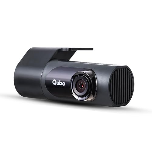 Qubo Car Dash Camera Pro X 3MP 2K 1296p from Hero Group | Made in India | Super Capacitor| Wide Angle View | Emergency Recording | SD Card Upto 1TB Supported | Easy DIY Set Up | (Space Grey)