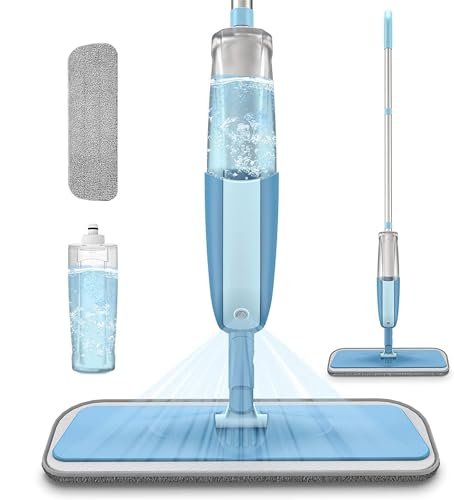 RYLAN Stainless Steel Microfiber Floor Cleaning Spray Mop with Removable Washable Cleaning Pad and Integrated Water Spray Mechanism,mop for Cleaning Floor,360 Degree Easy Floor Cleaning(Multicolour)