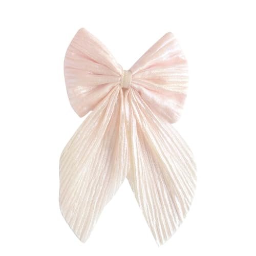 Radhu & Kabby Hair Bowclip For Women/Girls | Anti-Hair Fall Hairpins | Fancy & Stylish | Suitable Every Hair Type | Stylish & Comfortable Hair Accessories | Peach Color | Pack of 1