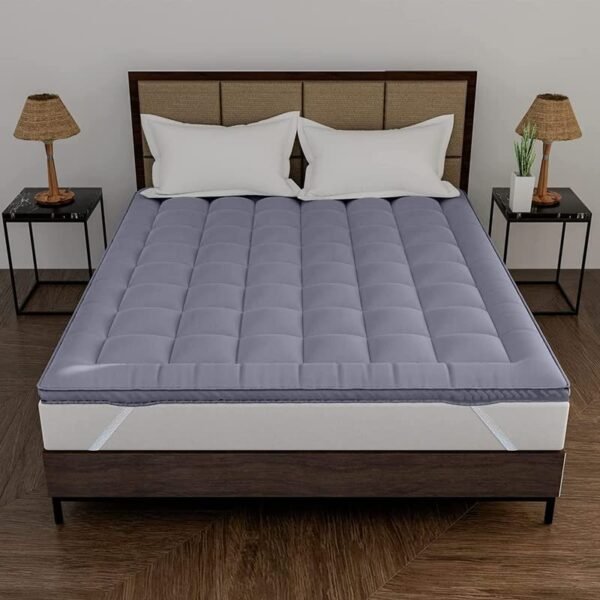 Rajasthan Crafts Ultra Soft Microfiber Mattress Topper/Padding (Single Bed (36inch x 78inch), Grey)
