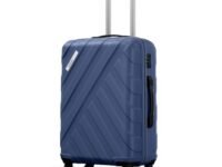 SAFARI RAY 67 Cms Check-in Trolley Bag Hard Case Polycarbonate 4 Wheels 360 Degree Wheeling System Luggage, Trolley Bags For Travel, Suitcase For Travel, Midnight Blue