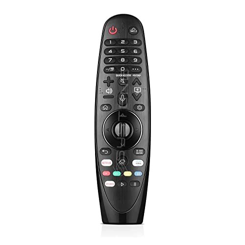 SYSTENE Smart TV Magic Remote Replacement Magic Remote Compatible with LG AN-MR20GA, MR19BA, MR18BA, MR650A Features Pointer Function and Hotkeys for Netflix, Prime Video, and Movies