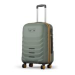 Safari Crescent 8 Wheels 66cm Medium Check-in Trolley Bag Hard Case Polycarbonate 360 Degree Wheeling System Luggage, Travel Bag, Suitcase for Travel, Trolley Bags for Travel, Thyme Green