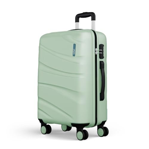 Safari Persia 8 Wheels 77cm Large Checkin Trolley Bag Hard case Polycarbonate 360 Degree Wheeling System Luggage, Travel Bag, Suitcase for Travel, Trolley Bags for Travel, Jade Green