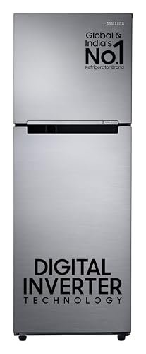 Samsung 236 L, 3 Star, Digital Inverter, Frost Free Double Door Refrigerator (RT28C3053S8/HL, Silver, Elegant Inox, 2024 Model)