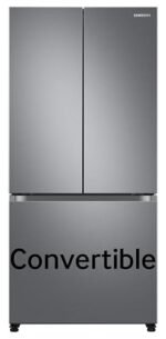 Samsung 550 L, 4 star Convertible, Digital Inverter, Frost Free French Door Refrigerator (RF57A5032S9/TL, Silver, Refined Inox, 2024 Model)