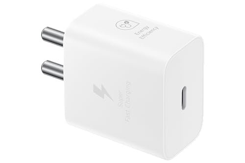 Samsung Original 25W Type-C Travel Adaptor without Cable, White