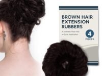 Sanas Messy Bun 4Pc Bun Hair Accessories Extension Hair For Women Artificial Hair Bun For Women Rubber Bands For Women False Hair Messy Bun Scrunchies For Women Bun 4Pcs (Brown)