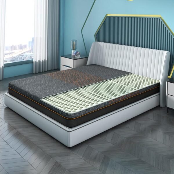 Sleepyhead Foam Technic - 3 Zone 6D Hexagon Grid Mattress | Advanced 6D Hexagon Grid With Hyper-Elastic Compound | More Than 3000 Air Pockets For Better Air Circulation | 75X72X8 Inches (King Size)