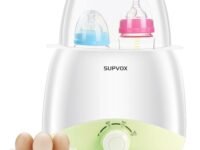 Supvox® Bottle Warmer for Babies Milk Electric 6 in 1 Sterilizer for Feeding Bottles with 8-15 Mins Fast Warming, 24H Keep Warm Food Heating Timer Adjustable Temp Baby Bottle Sterilizer Machine(Green)