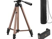 Syvo WT 3130 Aluminum Tripod (133CM), Universal Lightweight Tripod with Mobile Phone Holder Mount & Carry Bag for All Smart Phones, Gopro, Cameras