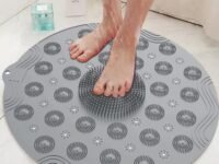 TASMAX Anti Skid mat for Bathroom Floor mat for Bathroom mat Anti Slip mat for Floor mats for Bathroom Shower mats for Bathroom Anti Slip mat Foot Cleaner Scrubber Foot Brush Massager Pad Suction Cup