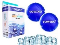 TOWINO® Reusable Round Gel Ice Pack Soft Flexible Use Microwave Hot or Freezer Cold for Injuries Pain Relief,Tired Eyes,First Aid, Reduce Swelling or Soreness | Size 13cm (Pack of 2) Made In India