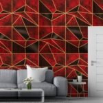 The Decor Co. Non-Adhesive Wallpaper 50 Sq ft Water & Dust Resistant Vinyl Coated Decorative Paper Roll Cover for Home Office Wall (GF1134, 1 Roll, 53 x 1000 cm)