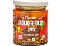 The Gourmet Jar Aglio-E-Olio Sauce 170 grams| 100% Natural & No Preservatives| Pasta Sauce| Imported Olive Oil| Perfect for Pasta & Sandwiches | Pack of 1