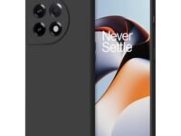 Tobfit TPU Phone Back Cover Compatible with Oneplus 11R 5G, Soft Protective Smart Phone Case for Women Men, Durable Anti-Scratch Shockproof Phone Cover for Oneplus 11R 5G(Black)