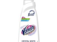 Vanish Crystal White 800 ml, Fabric Whitener | Detergent Add-On Liquid | Whites like new | Stain Remover | Chlorine Bleach Free | Suitable with all Washing Detergent Powders and Liquids