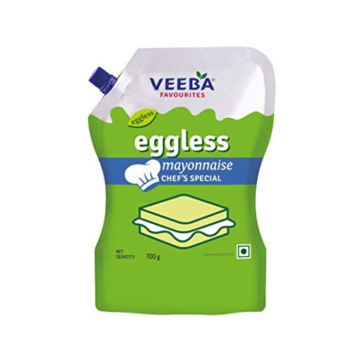 Veeba Eggless Mayonnaise (700g) I Veg Mayonnaise I 100% Vegetarian Mayo I Extra Creamy and Delicious I Rich and Thick Texture I Dip, Spread and Dunk( Image May Vary )