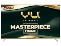 Vu 139cm (55 inches) Masterpiece Frame Series 4K QLED TV 55MASTERPIECE (Armani Gold)