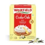 Weikfield Cooker Cake Mix | Vanilla Flavor | No Microwave Needed | 100% Vegetarian | Dry Mix to Make Soft & Yummy Cake | 150 g Carton