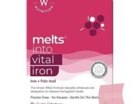 Wellbeing Nutrition Melts Vital Iron | Plant Based Iron and folic acid supplement, Beetroot, Vitamin C and Folate for Improved Hemoglobin, Oxygen binding capacity & Blood Building (30 Oral Strips)