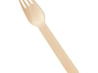 Wooden Forks Bamboo Forks Disposable Mini Forks Small Sporks Bulk Appetizer Forks Bamboo Cutlery Mini Utensils Cake Fork for Carnival Birthday Party Supplies, 5.5 Inches Pack of 50 SW7