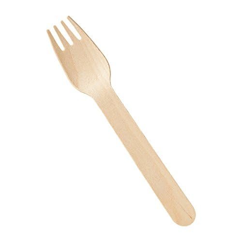 Wooden Forks Bamboo Forks Disposable Mini Forks Small Sporks Bulk Appetizer Forks Bamboo Cutlery Mini Utensils Cake Fork for Carnival Birthday Party Supplies, 5.5 Inches Pack of 50 SW7