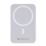ZEBRONICS MW63 Wireless Power Bank, 10000 mAh, Rapid Charge, Magsafe, Outputs - 20W Wired | 15W Wireless, Type C PD, Built in Protections, LED Indicator, Compatible with iPhone, Made in India