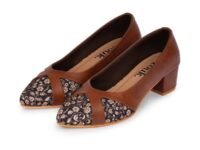 ZOUK Handcrafted Formal Block Heels Pumps for Women's