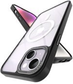 eller santé® Clear Armor MagPro for iPhone 14 Plus Cover Case, Shockproof, Scratch Resistant, Slim, Thin, Military-Grade Metal Ring Camera Protection, Compatible with MagSafe Back Cover - Black